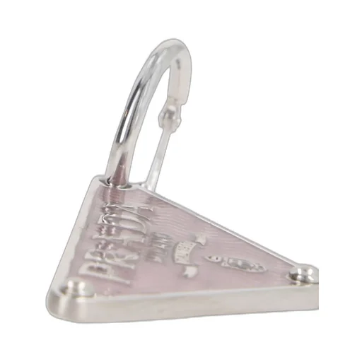Logo Plaque Triangle Earrings