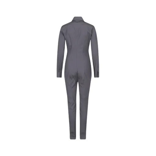 Long-Sleeved Buttoned Jumpsuit