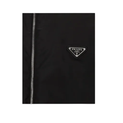 Logo Plaque Zip-Up Hooded Jacket