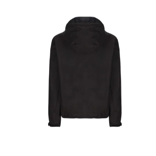 Logo Plaque Zip-Up Hooded Jacket