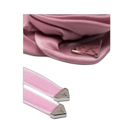 Floral-Appliqué Triangle Logo Scarf
