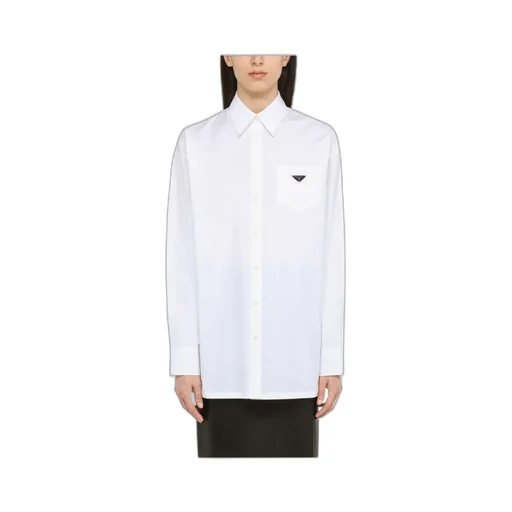 Logo Plaque Button-Up Shirt