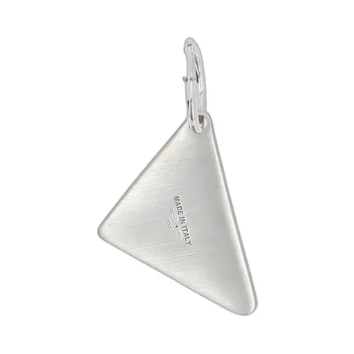 Logo Plaque Triangle Earrings