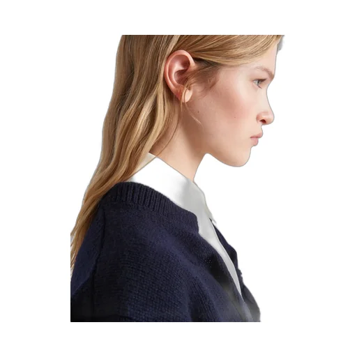 Buttoned V-Neck Jumper