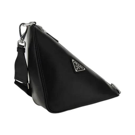 Logo Plaque Zipped Shoulder Bag