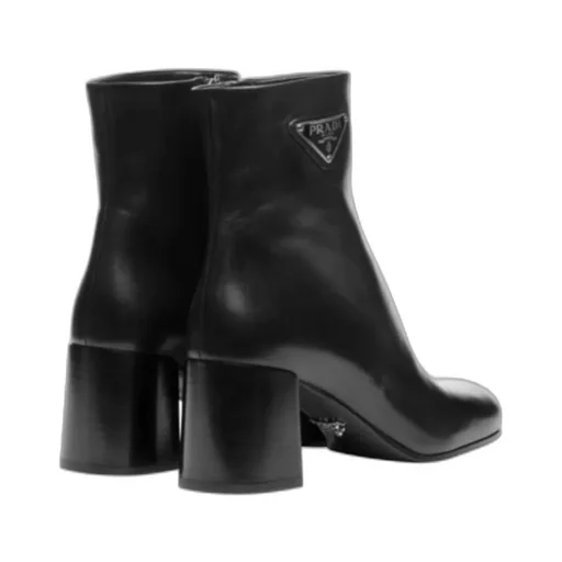 Logo High-Heeled Ankle Boots
