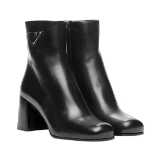 Logo High-Heeled Ankle Boots