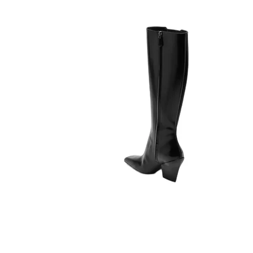 Heeled Square Toe Boots