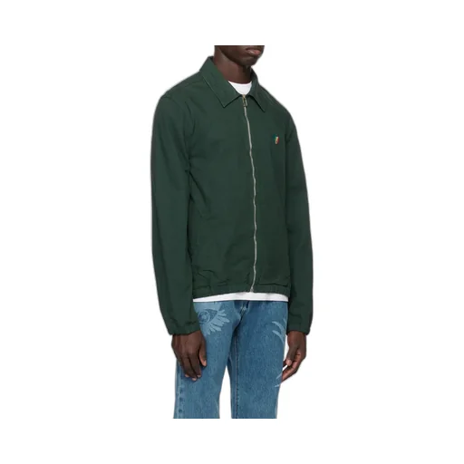 Zebra-Motif Bomber Jacket