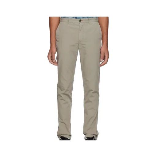 Slim-Cut Logo-Patch Chino Trousers