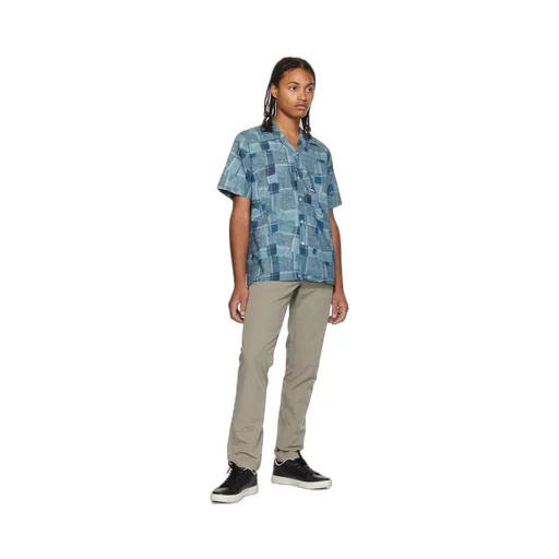 Slim-Cut Logo-Patch Chino Trousers