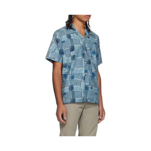 Geometric-Pattern Short-Sleeve Shirt