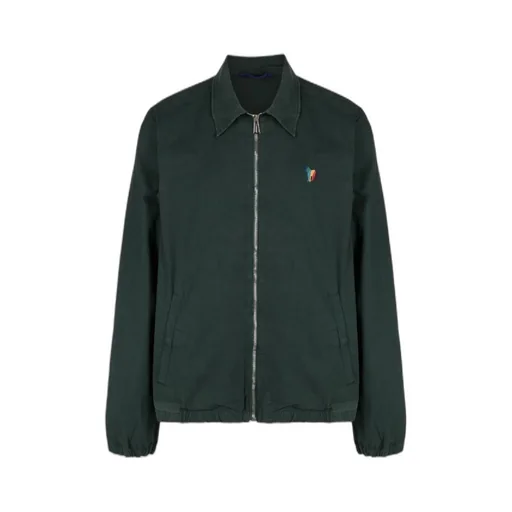 Zebra-Motif Bomber Jacket
