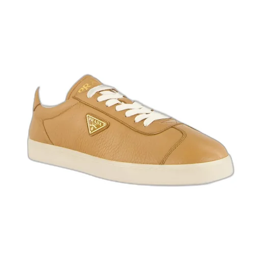 Lace-Up Leather Sneakers