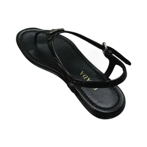 Round-Toe Flat Sandals