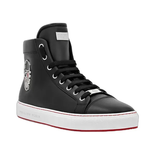 Logo Details High-Top Casual Sneakers