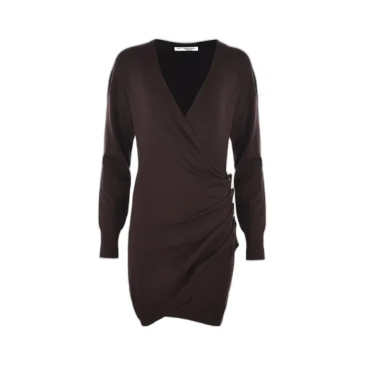 Long-Sleeved V-Neck Dress