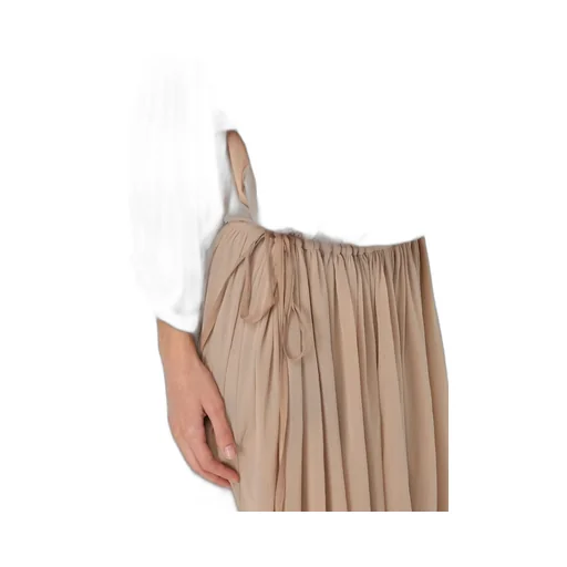 V-Neck Pleated Midi Dress