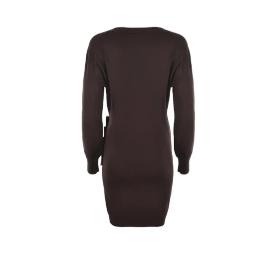 Long-Sleeved V-Neck Dress