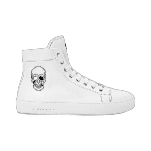 Logo Details High-Top Casual Sneakers