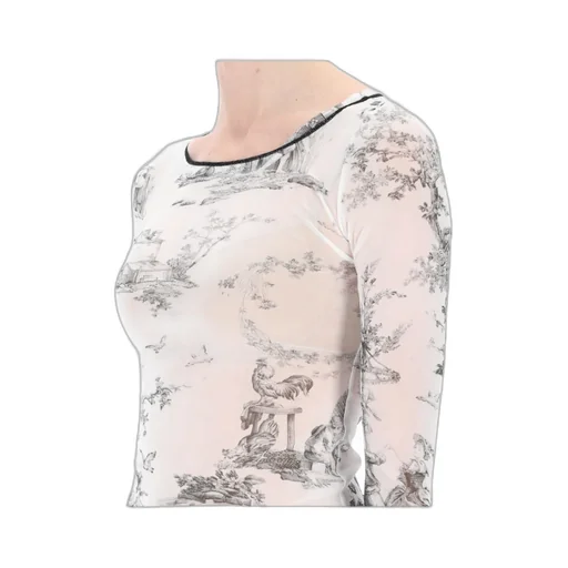Toile De Jouy-Print Top
