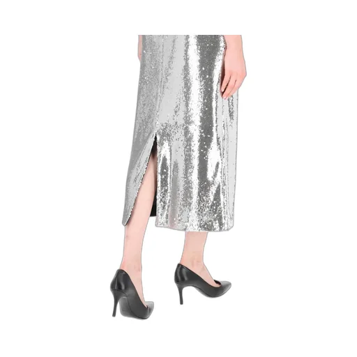 Sequined Straight Hem Skirt