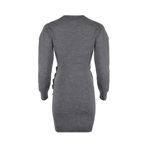 Long-Sleeved V-Neck Dress