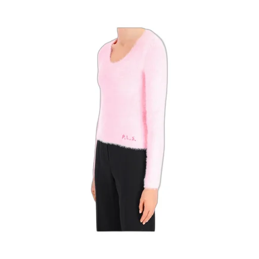 Logo-Embroidered U-Neck Jumper