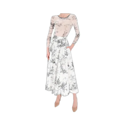 Toile De Jouy-Print Top