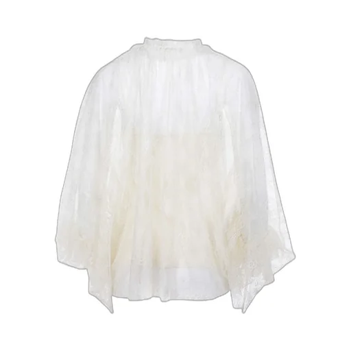 Ruffle Detailed Lace Blouse