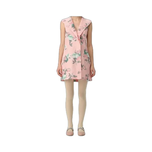 Floral Taffeta Mini Dress