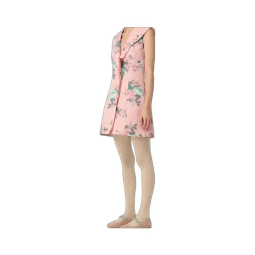 Floral Taffeta Mini Dress