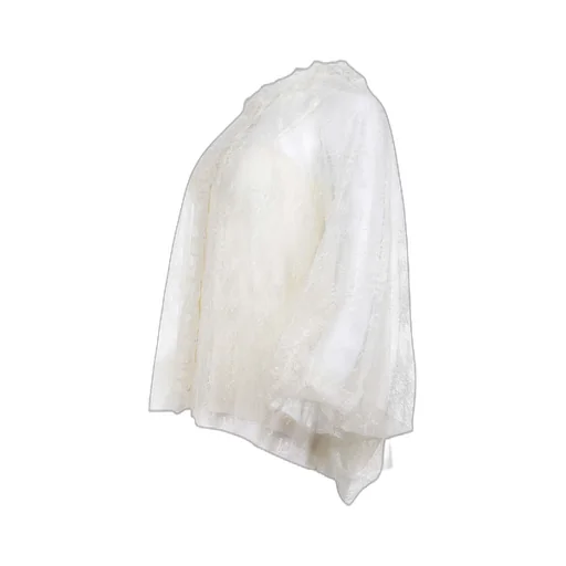 Ruffle Detailed Lace Blouse