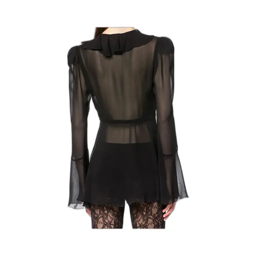 Ruffled Georgette Shirt