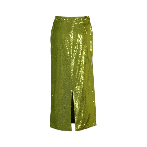 Sequined Straight Hem Skirt