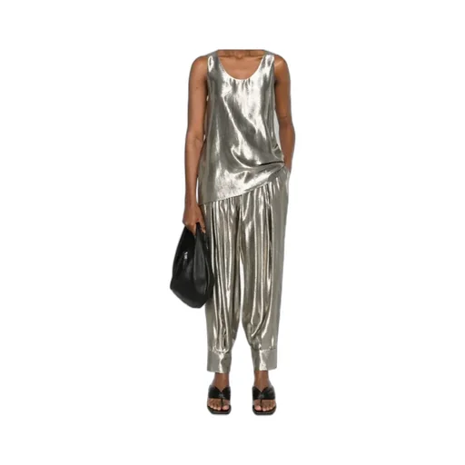 Laminated Casual Pants