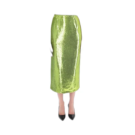 Sequined Straight Hem Skirt
