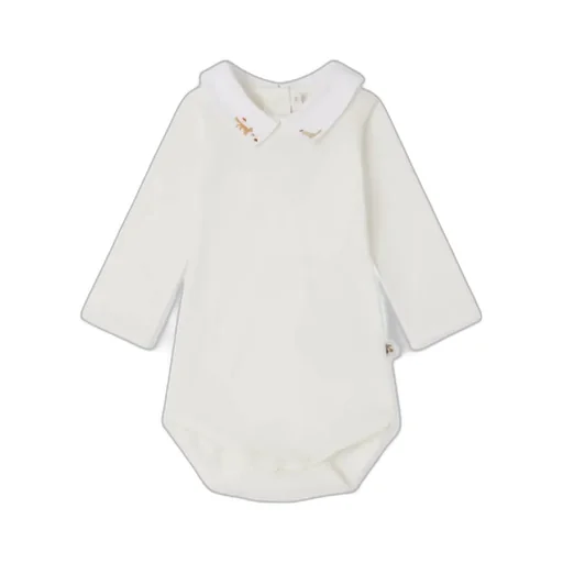 Septembre Embroidered Collar Bodysuit