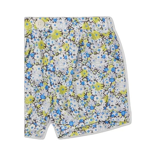 Square Floral Printed Shorts