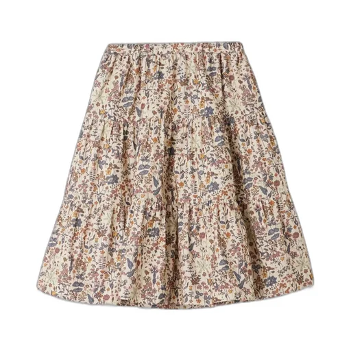 Lise Floral-Printed Flared Skirt