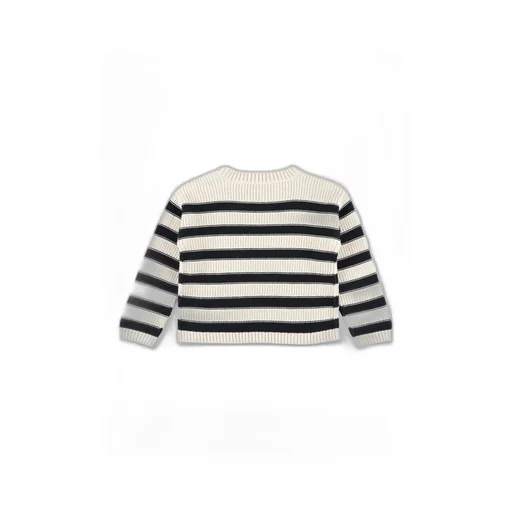 Cherry Embroidered Striped Jumper