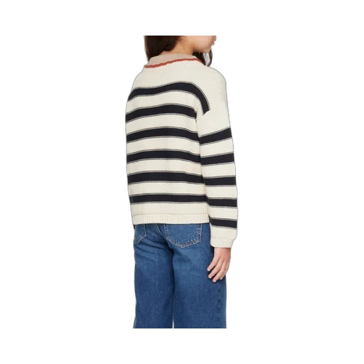 Cherry Embroidered Striped Jumper