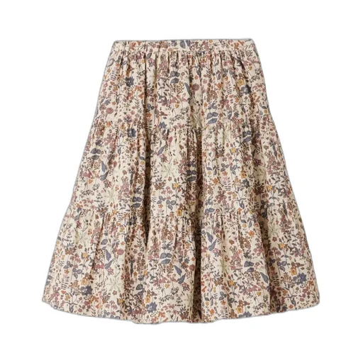Lise Floral-Printed Flared Skirt
