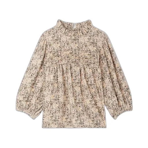 Tess Floral Printed Corduroy Blouse