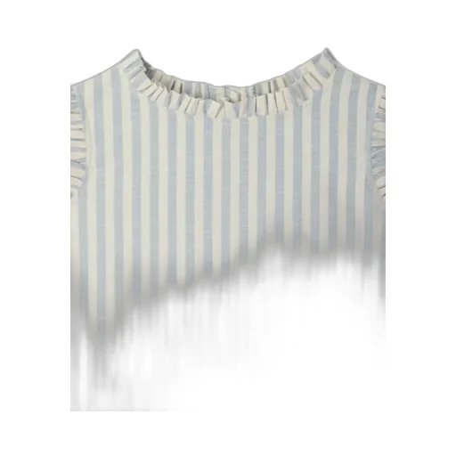 Lou Ruffled Striped Blouse