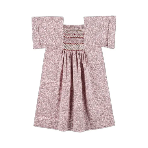 Paysanne Smocked-Panel Dress