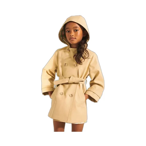Belted Hooded Trench Coat