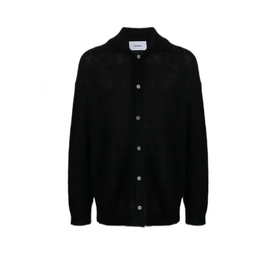 Logo-Patch Buttoned Cardigan