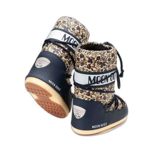 Kids Icon Floral-Printed Lace-Up Snow Boots