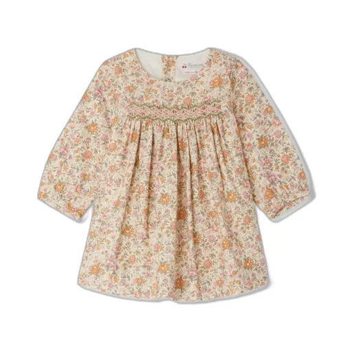 Floral Print Pleated Dress